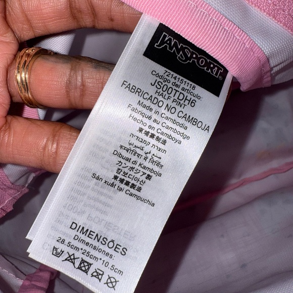 JanSport Pink Backpack with Dog Pattern - Picture 10 of 10